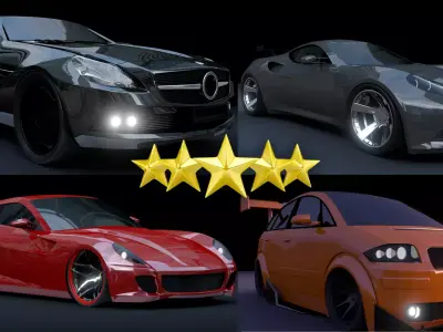 Cars Pack 02 3D model