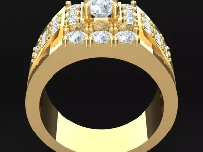 Luxury Men Rings Designs 4MR092 3D print model