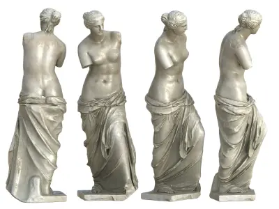 Statue 05 Low-poly 3D model