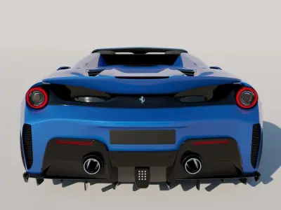 Ferrari 488 Pista Spider 3D model