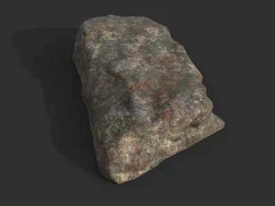 Free low poly Granite Rock Free low-poly 3D model