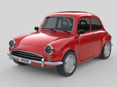 Generic Compact City Car 1960 3D model
