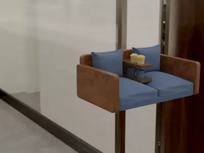 MY MODEL OF SOFA Low-poly 3D model