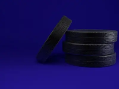 tyre black Free low-poly 3D model