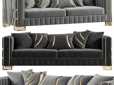 Hermes Salon Takimi Sofa 3D model