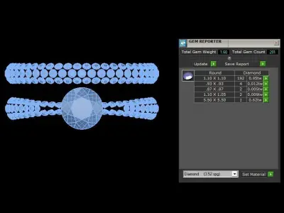 Gold ring Jewelry 3D print model