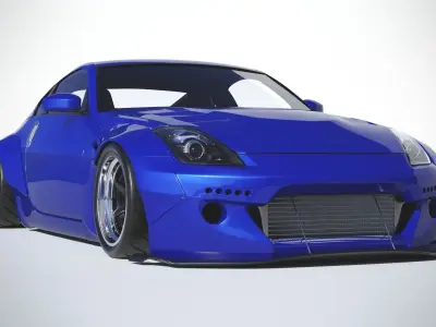 Nissan 350z Rocket bunny 3D model
