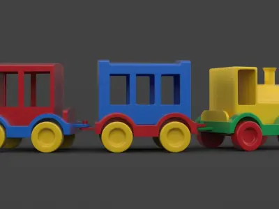 Toy Train 3D model order