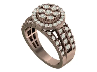 Engaggement ring 3D print model purchase