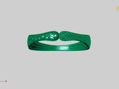Women Ring Fancy Ring Plain light weight STL 3DM Printable 3D print model 7