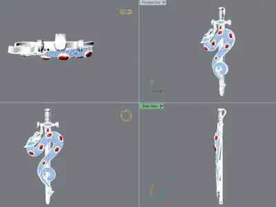  Snake Dragon Sword 3D print model
