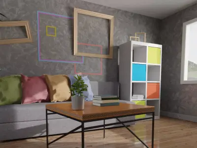 Living room 3D model