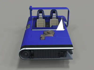 M-68 Landspeeder of Han Solo 3D model