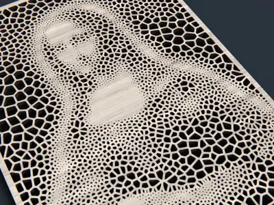 Mona Lisa STL 3D print model