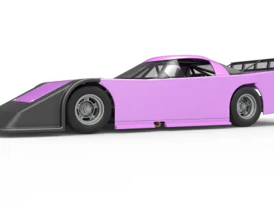 Asphalt Outlaw Super late model Scale 1 to 25 3D print model