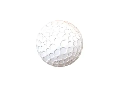 Golf Ball v1 001 Free low-poly 3D model