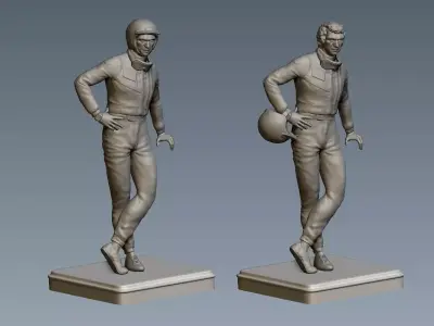 Steve McQueen Car Driver Vintage 3D print model