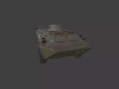 Stalker BRT 70 with cannon 3D model