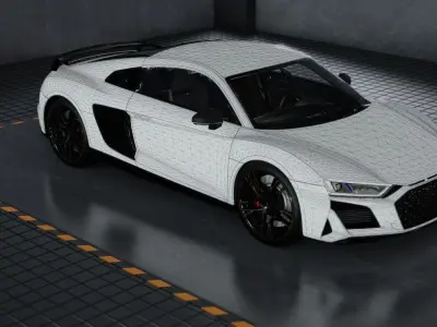 Audi R8 Realistic Unreal Engine 5 Game Ready 3D model