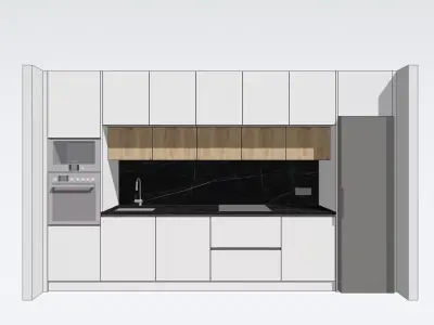 kitchen minimalist  3D model