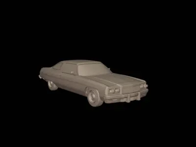 chevrolet caprice classic 1975 3d print model 3D print model