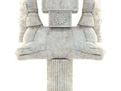Persian column 05 3D model