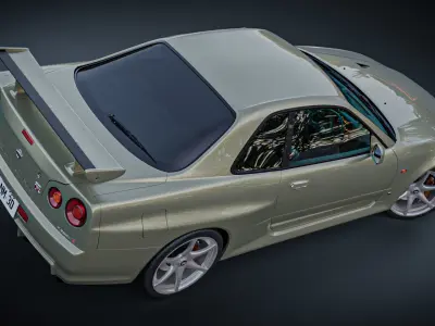 Nissan Skyline GTR R34 V - Spec II 3D model