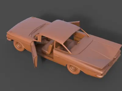 Chevrolet Impala Coupe 1959 3D print model
