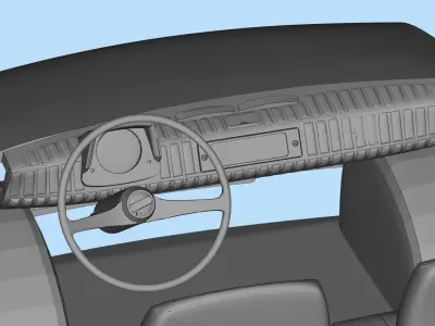 Fiat 126p  stl printable wheelbase 278mm model 3d 3D print model