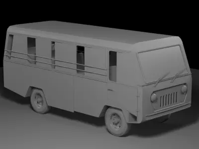 Mahindra FJ 470 Mini Bus Free 3D model