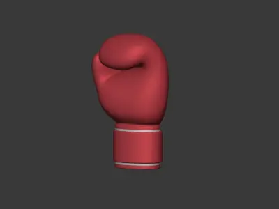Cartoon Boxing Gloves Low-poly 3D model