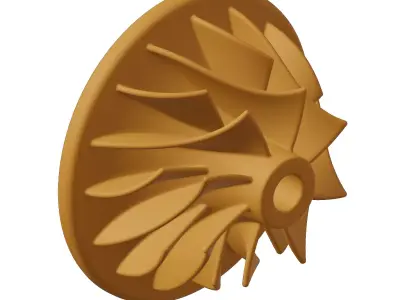 Plastic Centrifugal Pump Impeller Toy 3D model