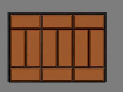 darvoza wooden door Free 3D model