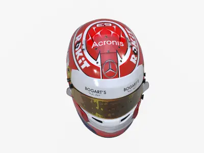 Russell helmet 2020 Low-poly 3D model