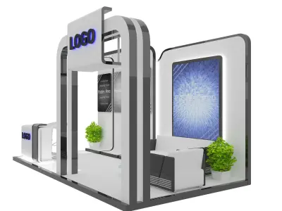 Booth Exhibition Stand a8 3D model