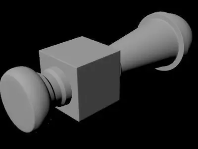 baluster door knob Free 3D model