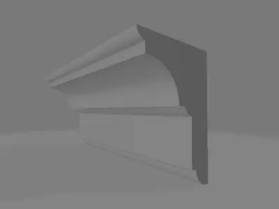decor wall corniche 3D model