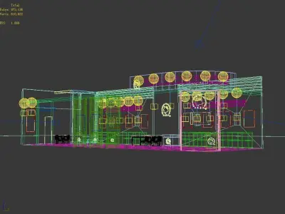 Booth - Area - 18X6-3DMAX2011-08 3D model