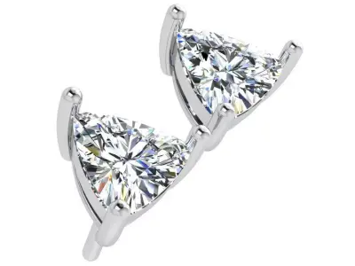 Triangulum Diamond Earring 4631 3D print model