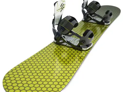 Snowboard Equipment 3D model