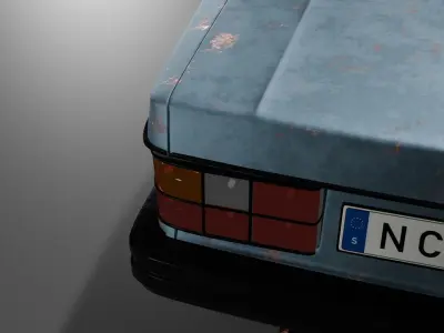 Volvo old car 3D model