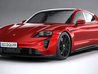 Porsche Taycan GTS Cross Turismo 2022 3D model