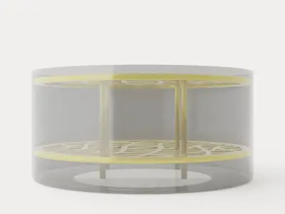 Meadow Vase Large - Brass Low-poly 3D model