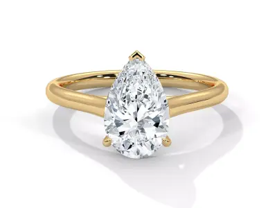 solitaire ring with detail images and 360 render videos 59 3D print model