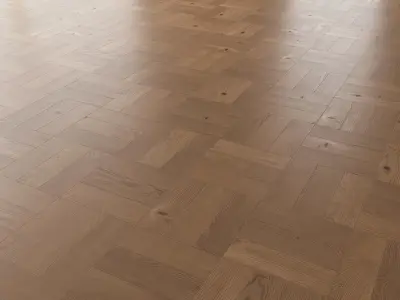 Parquet Oak Nut Brushed set 3 3D model