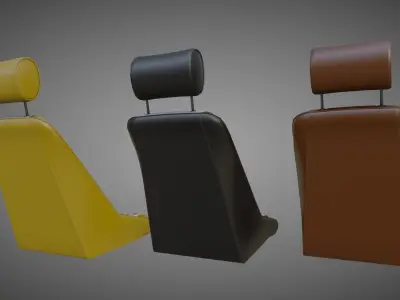 Car Seats BF Nuerburgring Low-poly 3D model