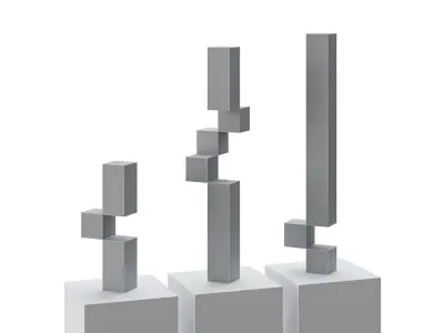 Abstract sculpture by Stephan Siebers 3D model