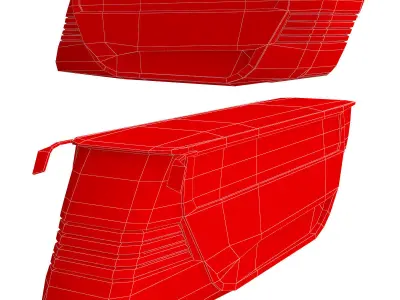 Sci Fi Bus 3d model Low-poly 3D model