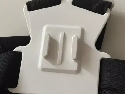 Action Camera Chest Plate 3D Printable Wearable in STL and STEP 3D print model