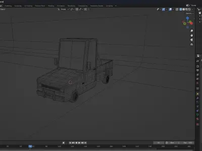 toon car 3D model by Sobhi3DSH
